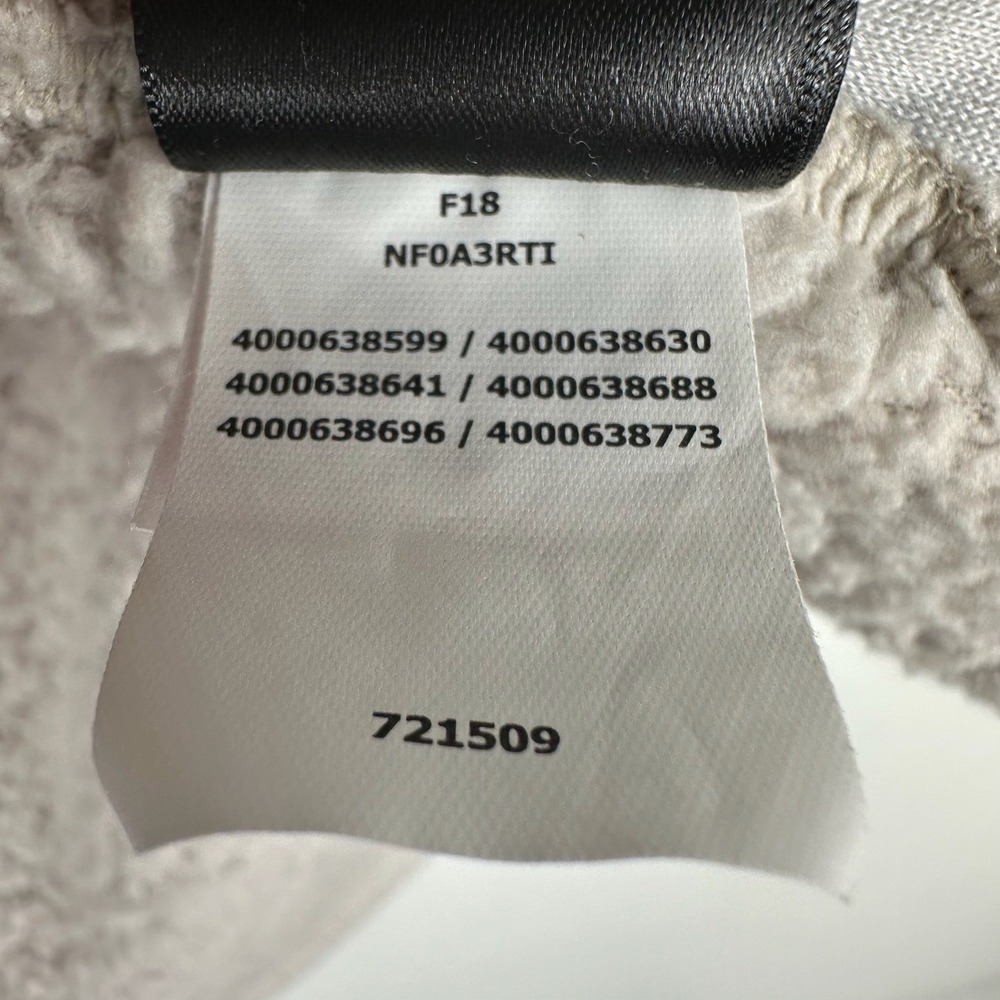 The North Face Deep Pile Fleece Vest Youth XL (18/20) Beige Full Zip Jacket - Picture 7 of 13